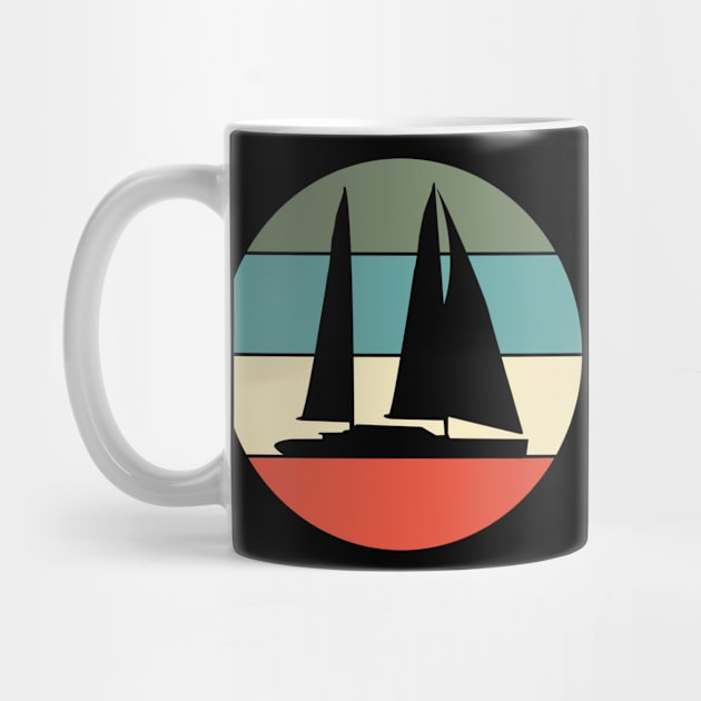 Sailboat Sailing Boating Retro by KAWAIITEE